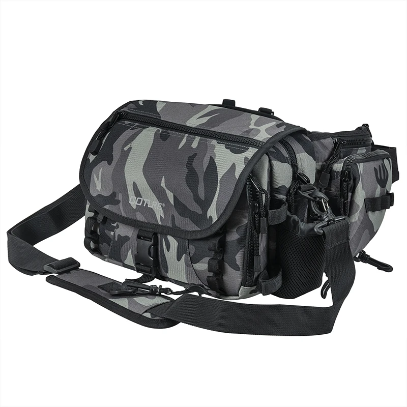 Goture-Durable Multifunction Fishing Tackle Bag, Comfortable Portable Bags for Hunting, Hiking, Camping, Waterproof