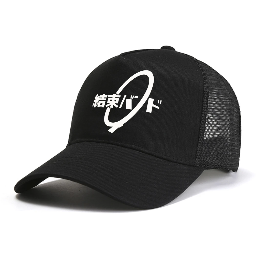 Unisex Anime Cos BOCCHI THE ROCK Hitori Gotoh Ljichi Nijika baseball cap Outdoor breathable trucker hats mesh sports caps