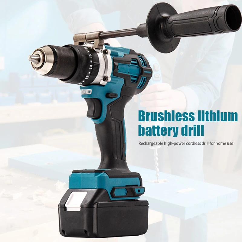 

Cordless Drill 21V MAX 13mm Brushless Electric Impact ScrewdriverCompact Drill Set for Drilling Wood Metal Power Tool