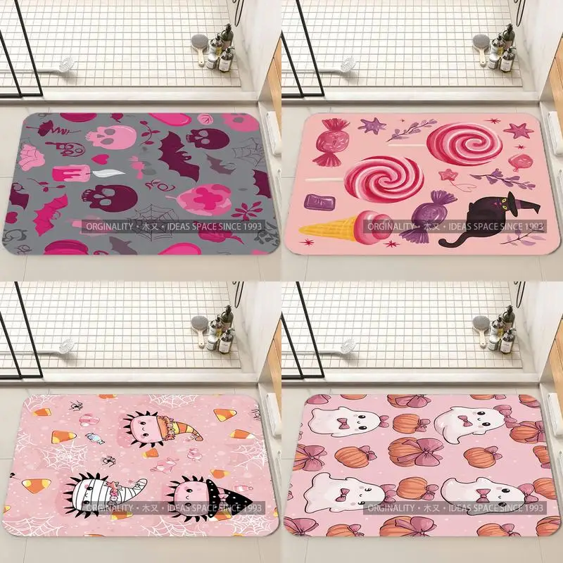 

Коврик для ванной с жутким узором, украшение для гостиной, домашний диван, нескользящий ковер, кабинет, спальня, татами, детский мягкий напольный коврик