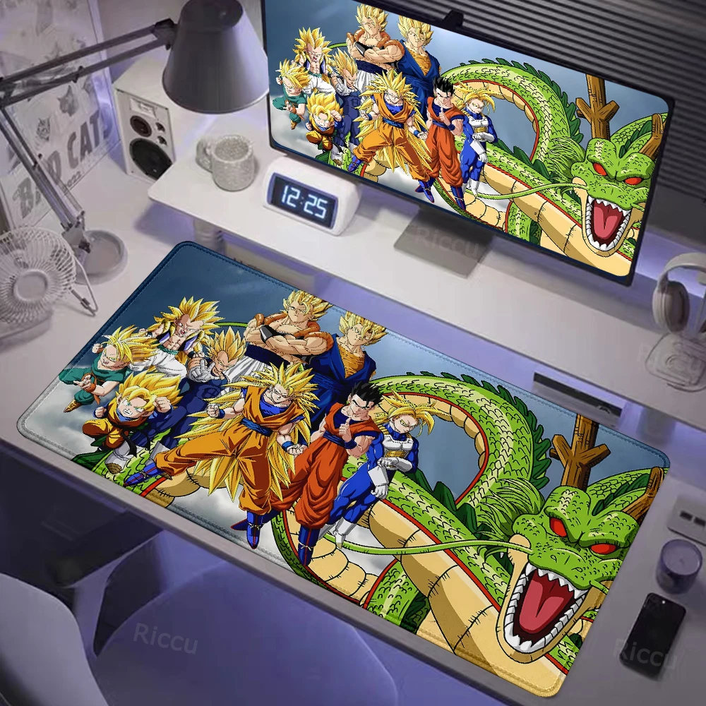 Hot selling item DragonBall Anime Desktop electronic sportse accessories 400x900 HD Printing Computer Lock edge Rubber Mouse Pad image 2