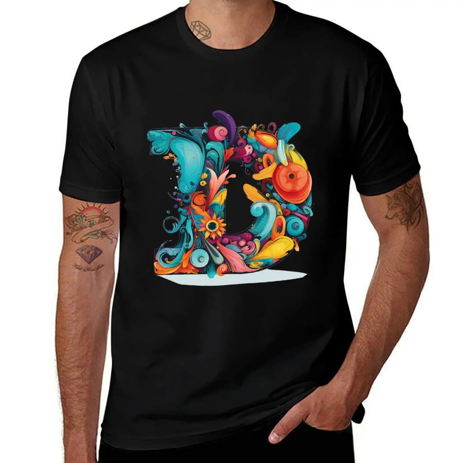 Monogram D Discord T-Shirt man t shirt graphic T-Shirt