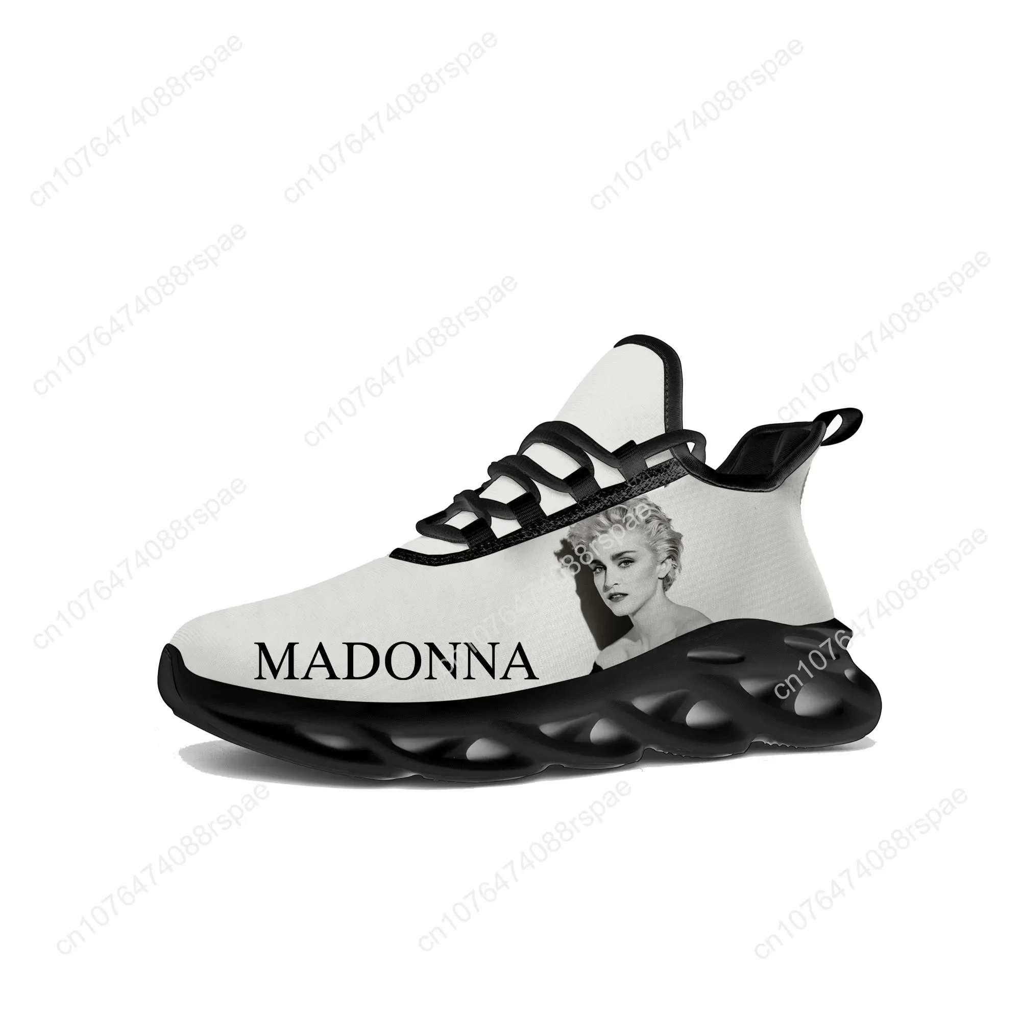 Madonna Rock Sänger Hot Flats Sneakers Herren Damen Disco Pop Sport Laufs chuh Sneaker Schnür Mesh Schuhe maßge schneiderte Schuh