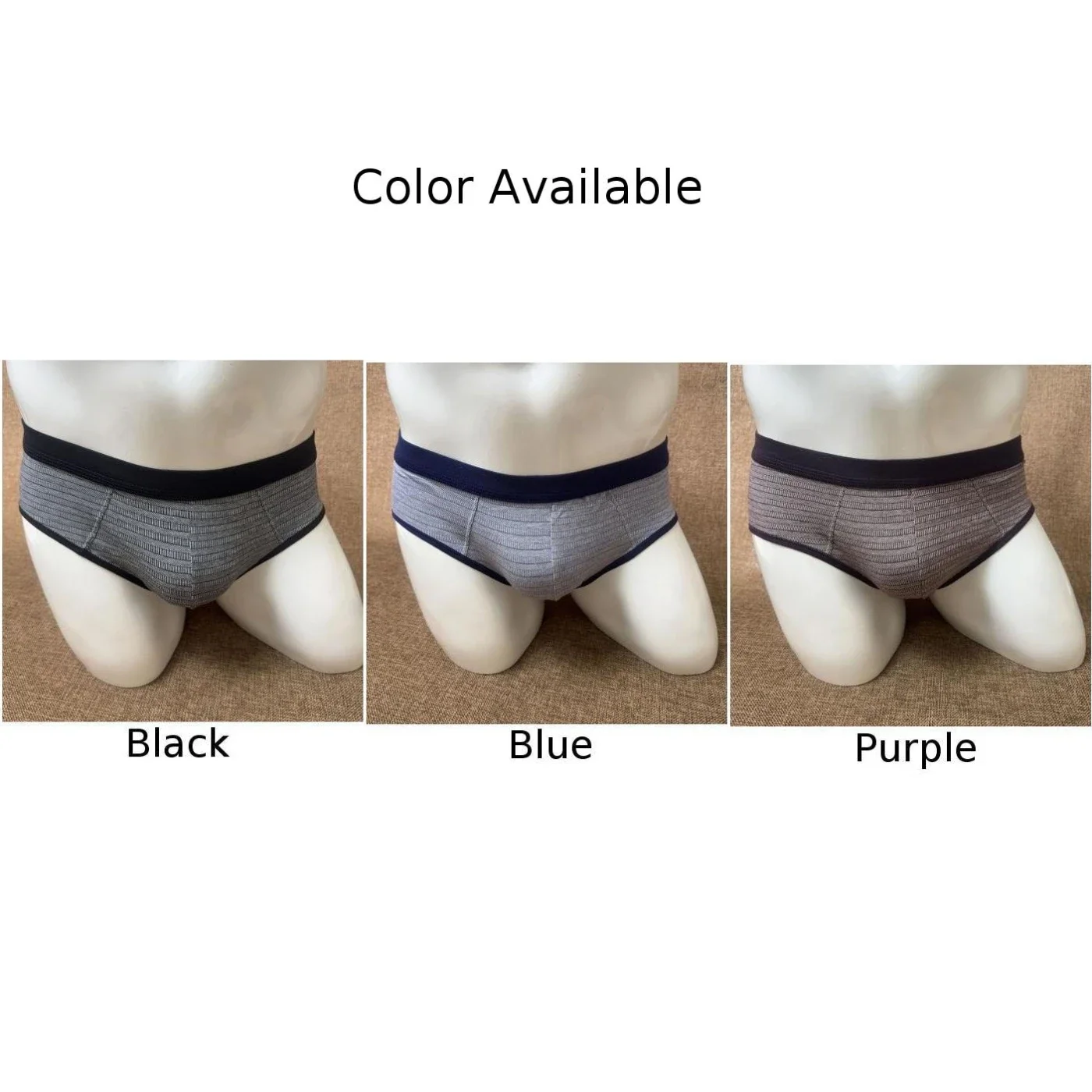 Comfortable Briefs Cotton Underwear Colorblock Pattern For Spring And Summer High Stretch Underpants Nightwear