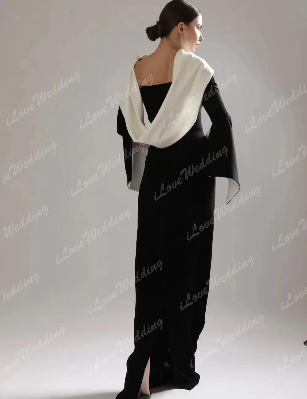 

Prom Gown Jersey Pleat Straight Boat Neck Long Dresses Homecoming Exquisite High Quality Occasion Evening Party Dress Customized