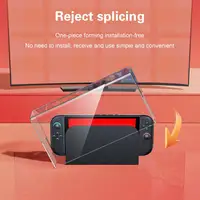 Para SWITCH 2 estuche de soporte de exhibición transparente cubierta acrílica a prueba de polvo carcasa protectora para consola y muelle NS2