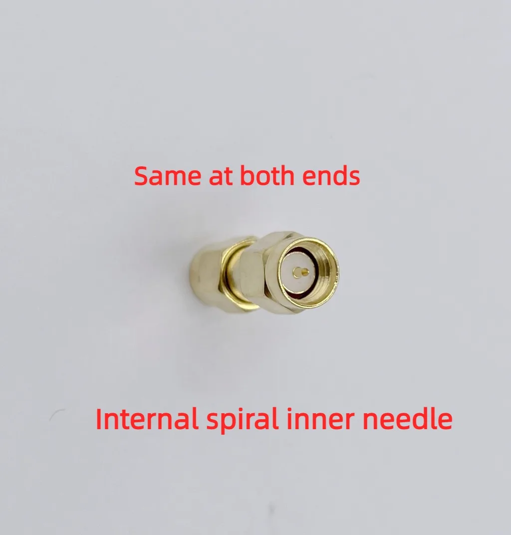 2Pcs SMA-JJ SMA Male to Male SMA Double Male SMA Double Male Double Pass Straight Inner Screw Inner Needle