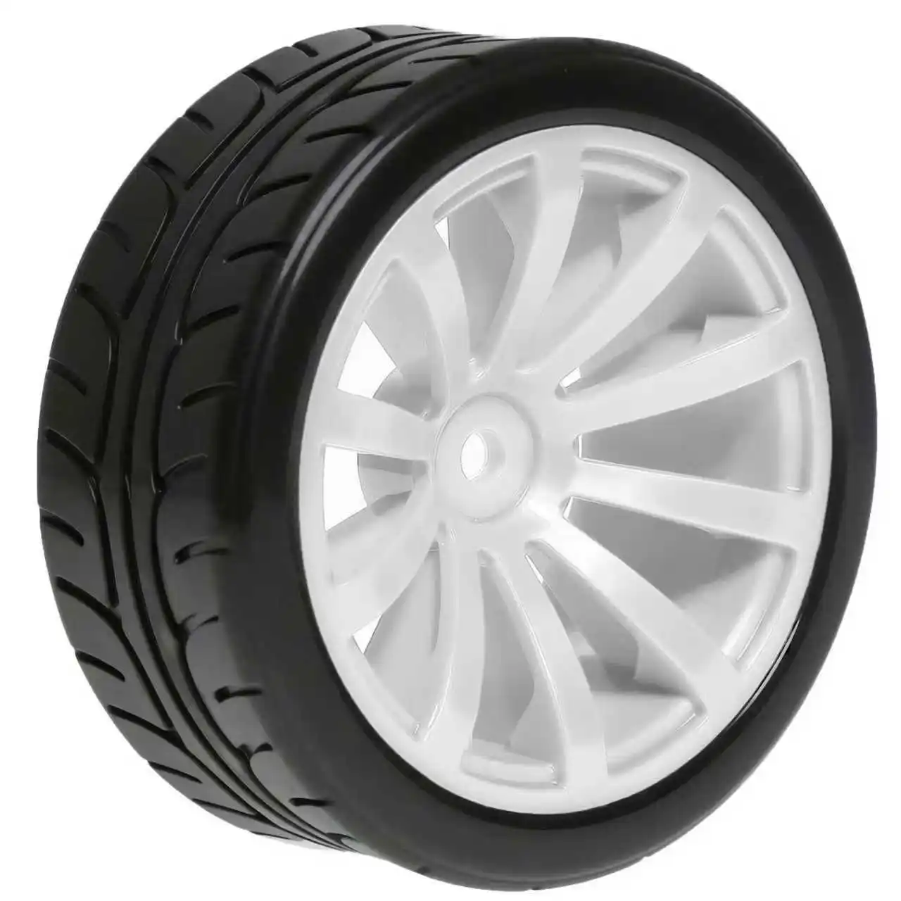 1/10 RC Racing Tires & Wheel Rims 12mm Hex for 1:10 Scale RC On Road Car Tamiya TT01 TT02 XV01 XV02 PTG-2 HSP HPI Kyosho Parts