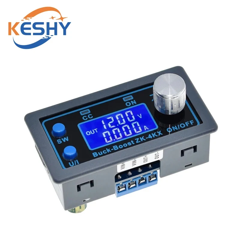 ZK-4KX CNC DC DC Buck Boost Converter CC CV 0.5-30V 4A Power Module Adjustable Regulated power supply For Solar Battery Charging