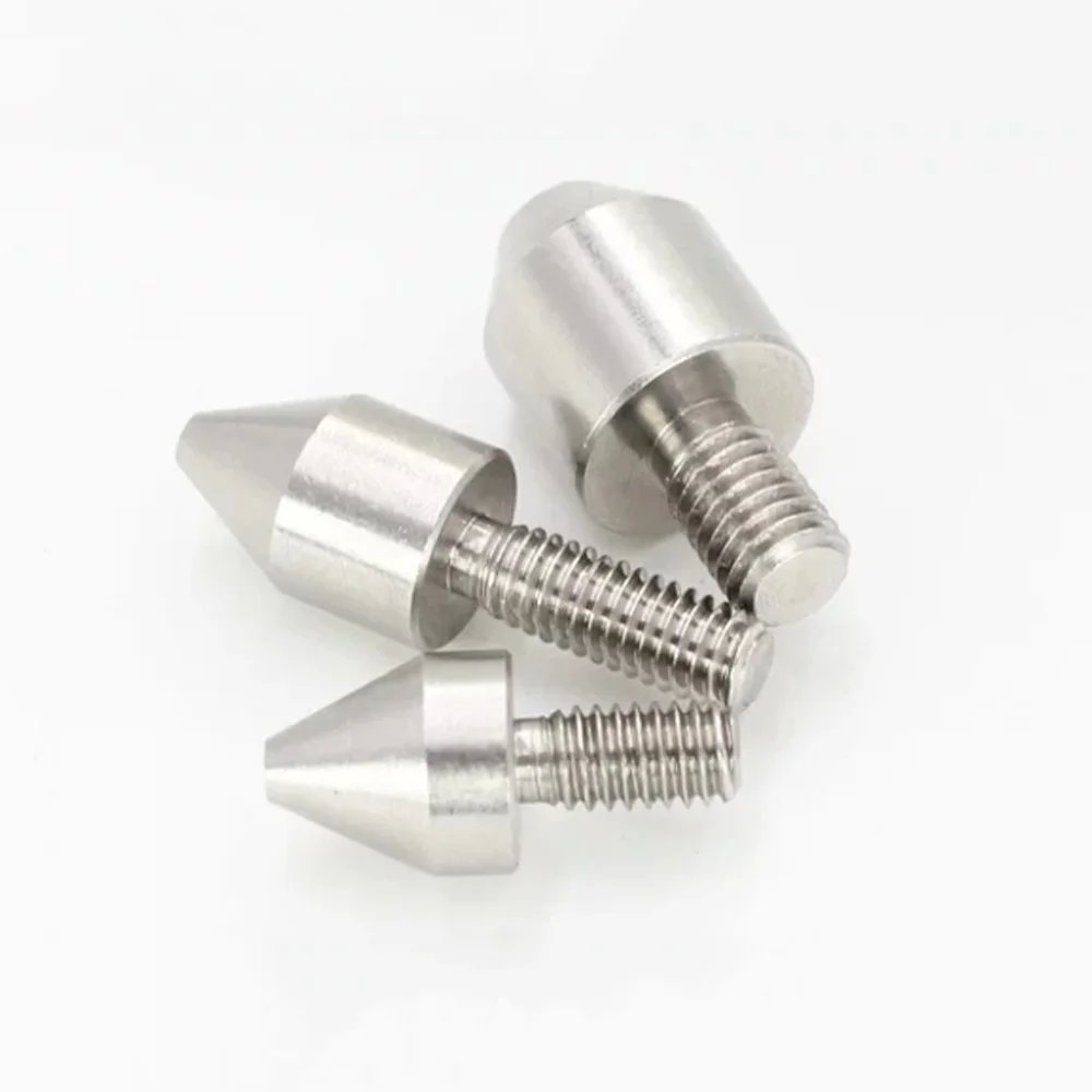 10 Stück/Beutel Edelstahl 303 Positionierstifte M6 Konischer Rundkopf mit Flachkopf Außengewinde Metall-Einsatzschraube 5mm Verriegelungsbefestigung – Detail 11