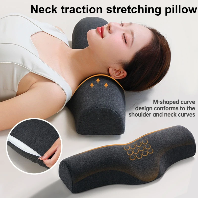 

Бытовая подушка для сна для одного человека, многофункциональная подушка для вытяжения шеи и растягивающаяся подушка для защиты шеи