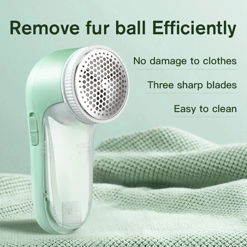 

Rechargeable Lint Remover Trimmer Fabric Shaver for Sweater Defuzzer Remove Fuzz Lint Balls Pills Bobbles from Clothes Furniture