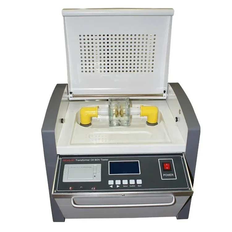 oil dielectric strength tester breakdown voltage tester 60kv 80kv portable transformer oil bdv tester