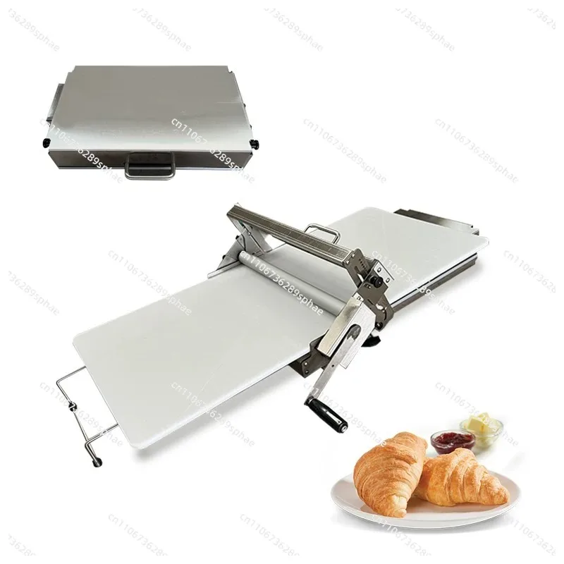 Folding hand crank crispy machine crispy opening machine horn wrapping French egg tart skin forming machine