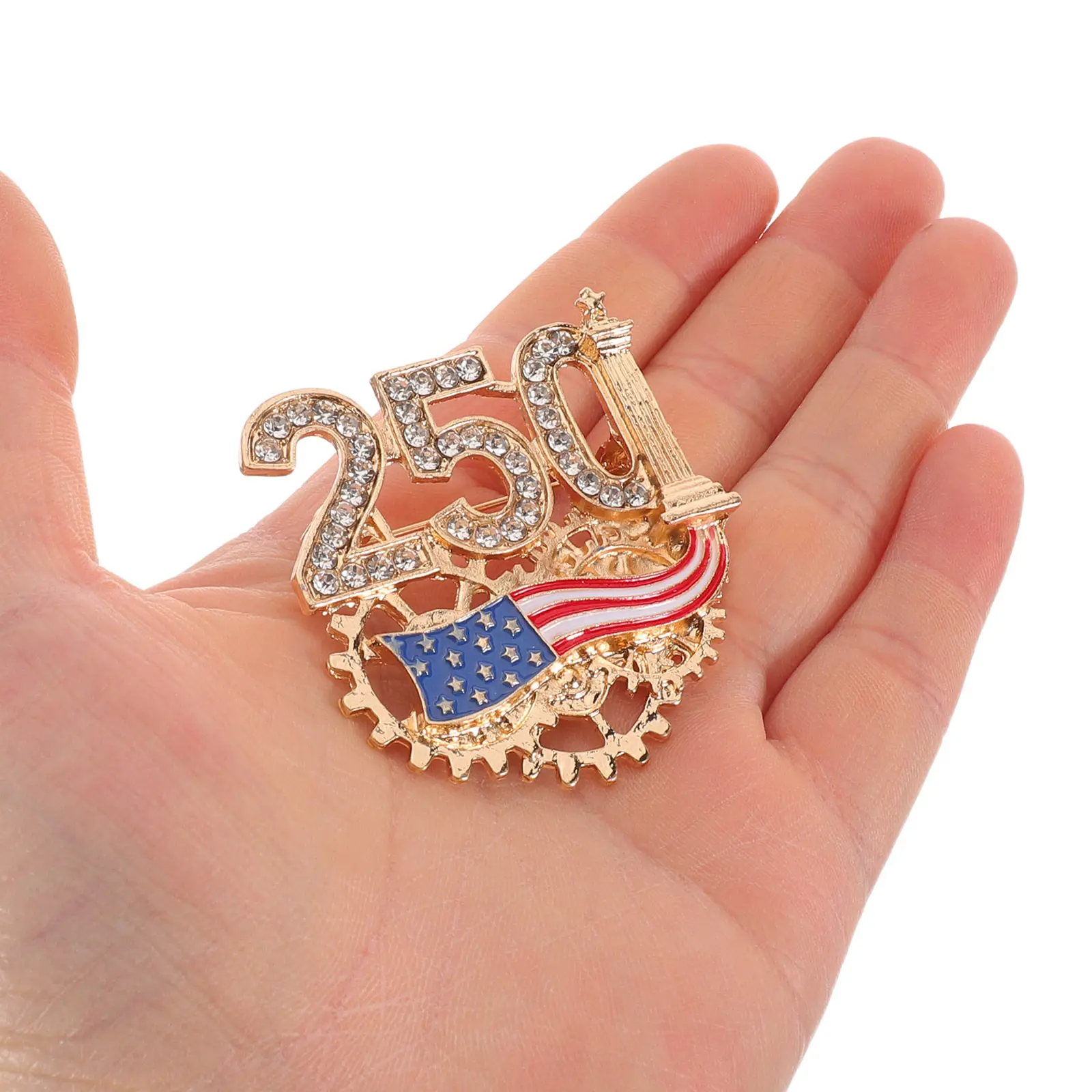 250th Anniversary American Flag Lapel Pin – Patriotic Brooch for Independence Day, Veterans Day & US Pride