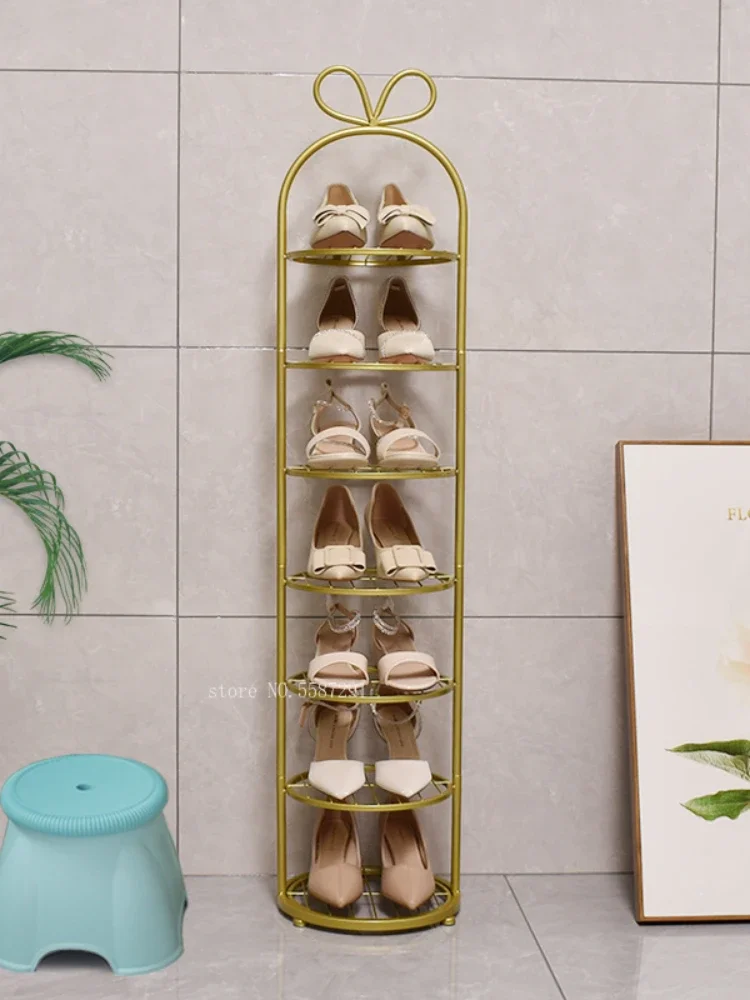 Modern Shoe Rack Metal shelving home vertical Storage Entrance furniture iron Storage shelf plant stand simple shoe Cabinets