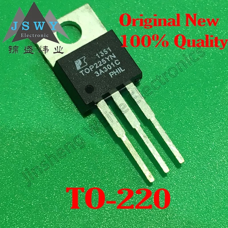 5PCS TOP222YN TOP223YN TOP224YN TOP225YN direct plug TO-220 power management chip IC New genuine free shipping