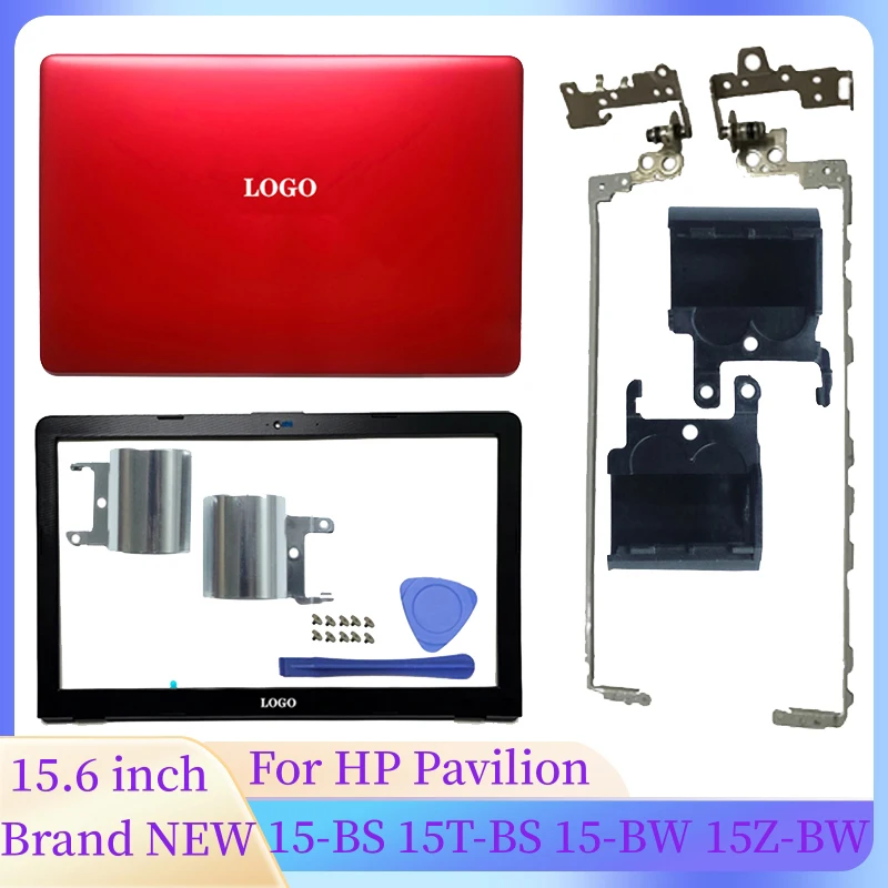 

Laptop Case Notebook LCD Back Cover/Front Bezel/Hinges Cover Laptop Accessories For HP Pavilion 15-BS 15T-BS 15-BW 15Z-BW Red
