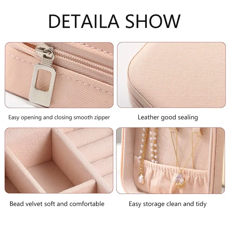 Personalized Jewelry Box Add Your Desgin Jewelry Organizer Display Travel Jewelry Case Cutom Christmas & Holiday Gift