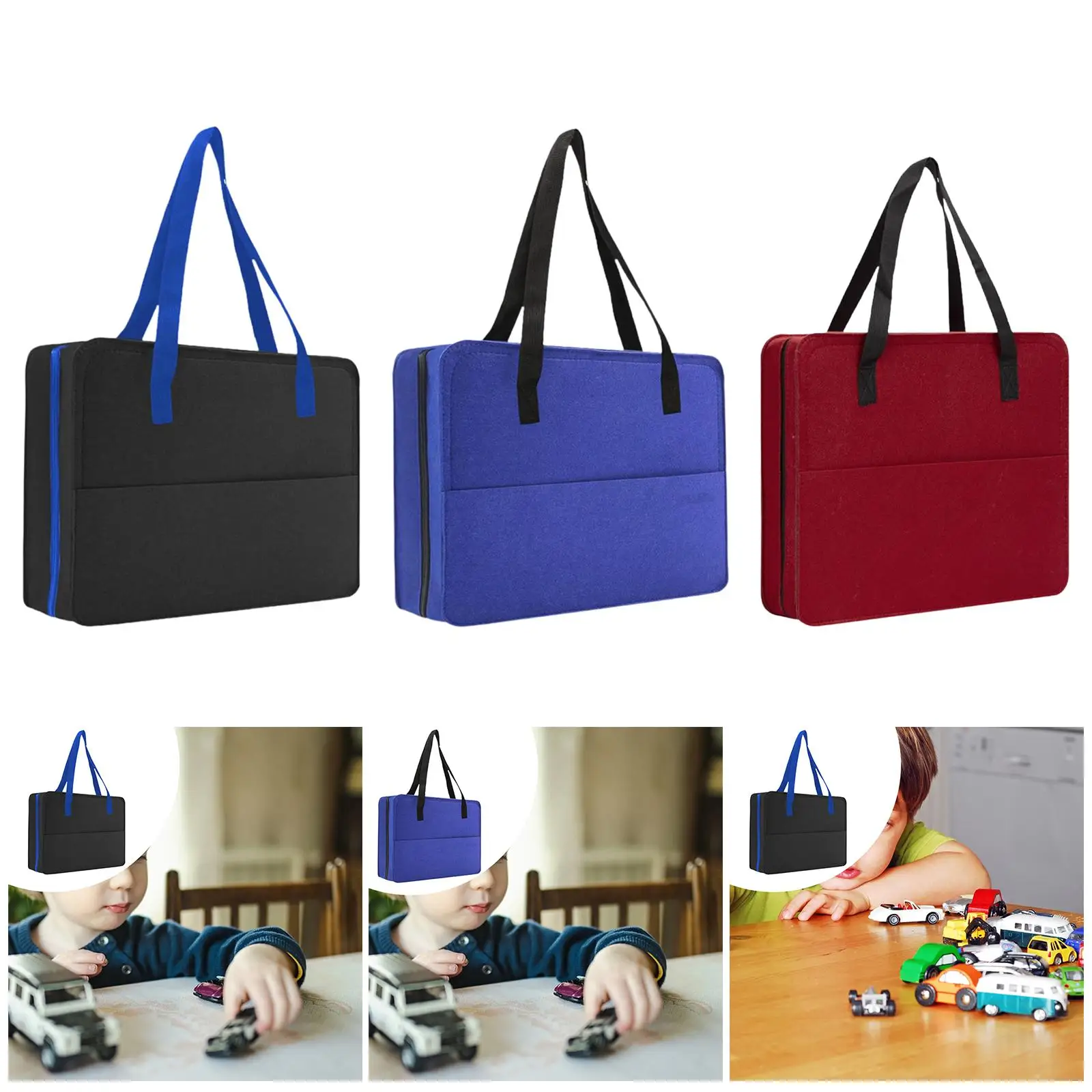 

Carrying Display Case for 1/64 Scale Toy Cars Practical Organizer for Dolls