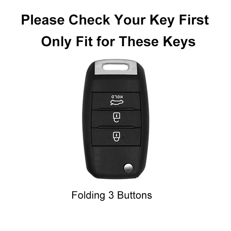TPU Car Flip Key Case Cover Shell Fob For KIA RIO 3 K2 K3 K4 K5 Sportege Picanto Optima Soul Ceed Sorento Forte Stinger Cerato