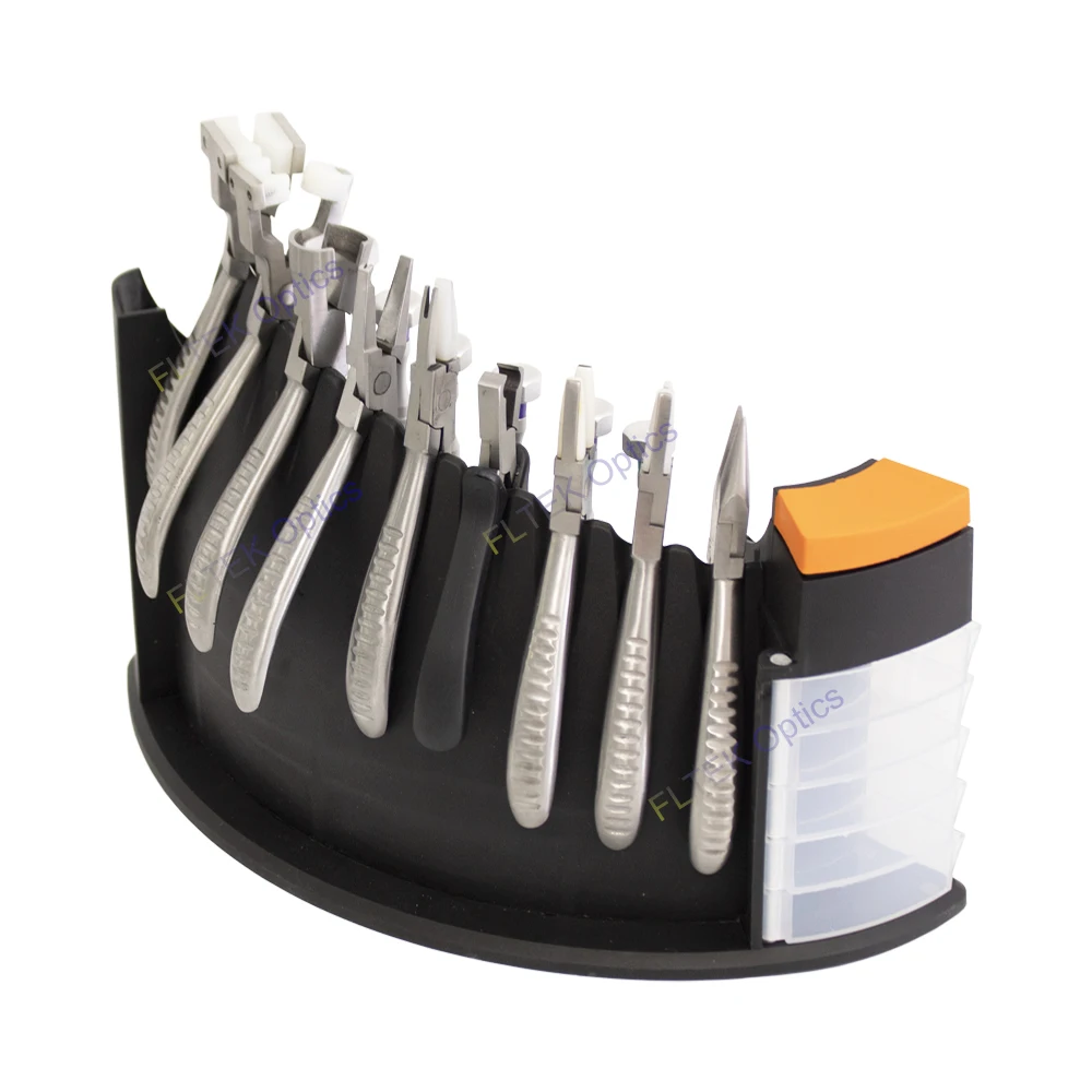 Shanghai Fltek Optical Tool Kit R-B017C 8Pcs Pliers + 6Pcs Screwdrivers Set for Eyeglass Repair view 6