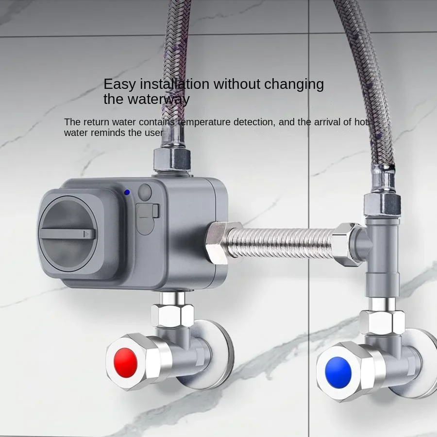 Water return device fixed-point hot water intelligent circulation pump zero booster pump free of water and electricity