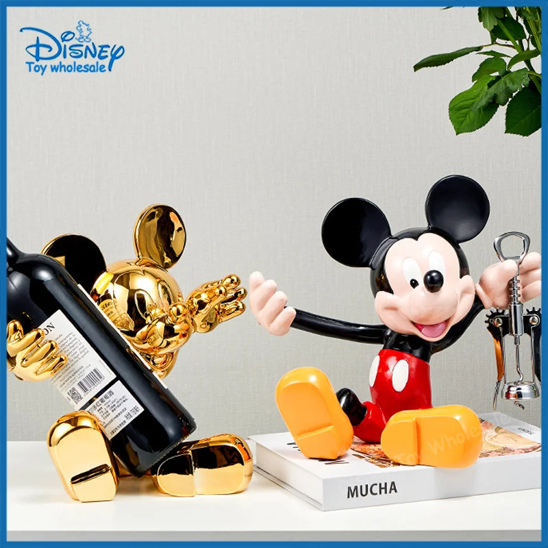 Mickey Mouse Modern Cartoon Wine Cabinet Home Decoration Living Room Creative Housewarming Gift Bottle Opener Resin Wholesale