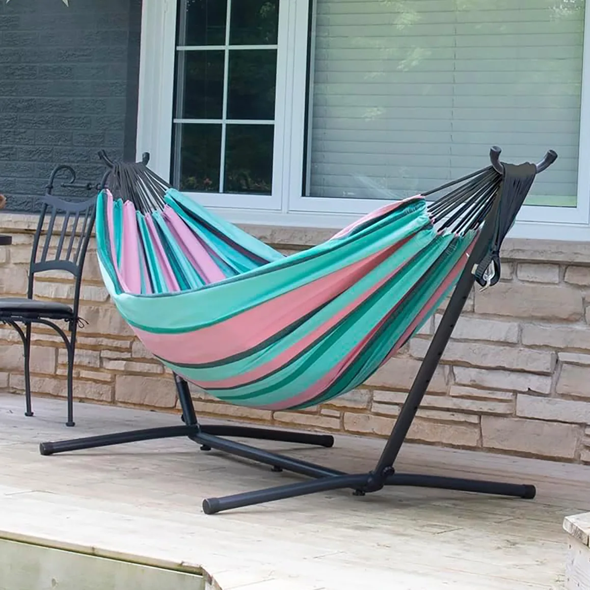 Portable Hanging Hammock Indoor Home Bedroom Hammock Lazy Chair Travel Outdoor Camping Swing Chair Thick Canvas Bed