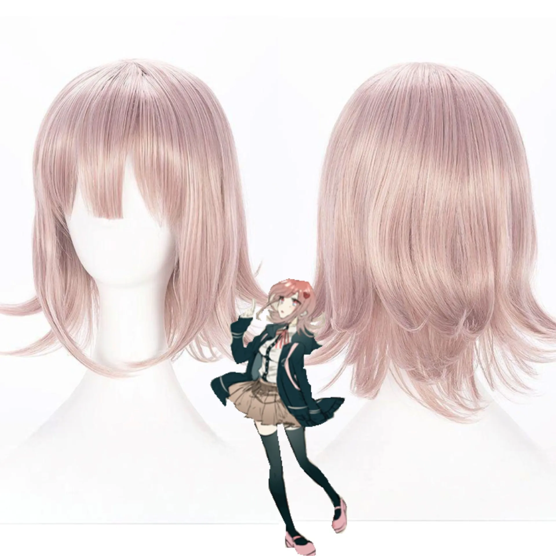 

Danganronpa 2 Kyouko Kirigiri Cosplay Wig Face-hugging And Upturned Anime Style Cosplay Accessory