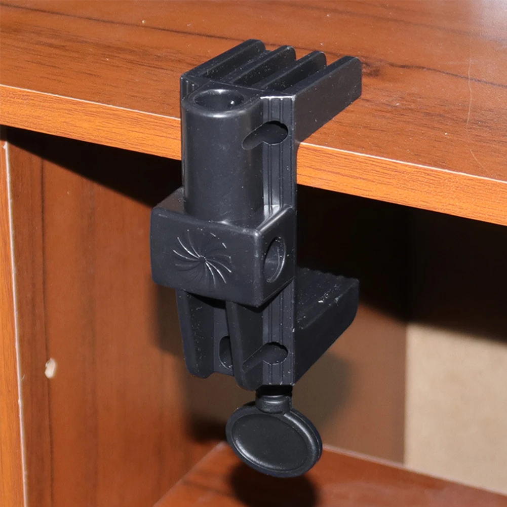 Desktop Holder Clip Non-Slip Broadcast Mic Stand Clamp C Shape Horse Buckle Clip for Microphone Desk Lamp Ringlight