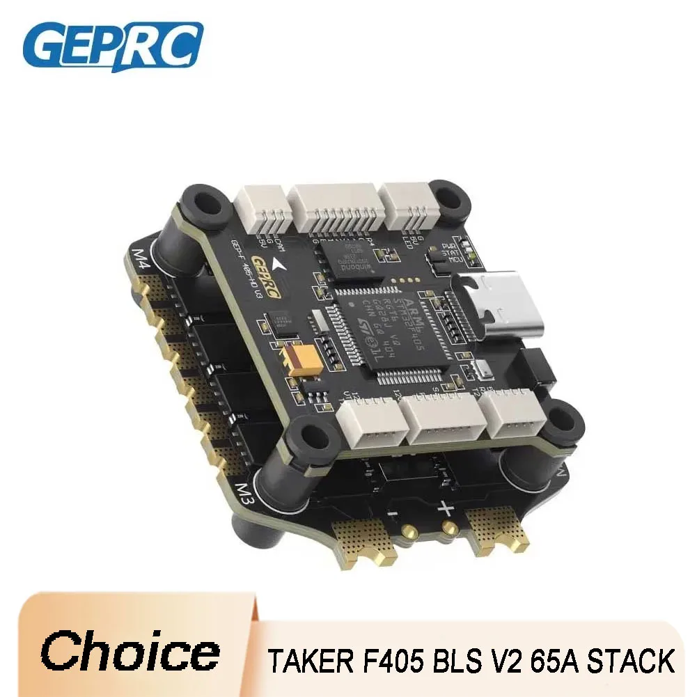 

GEPRC TAKER F405 BLS V2 Stack 65A 4IN1 ESC F405 FC For 5-7 Inch FPV Racing Freestyle Drone Enthusiasts