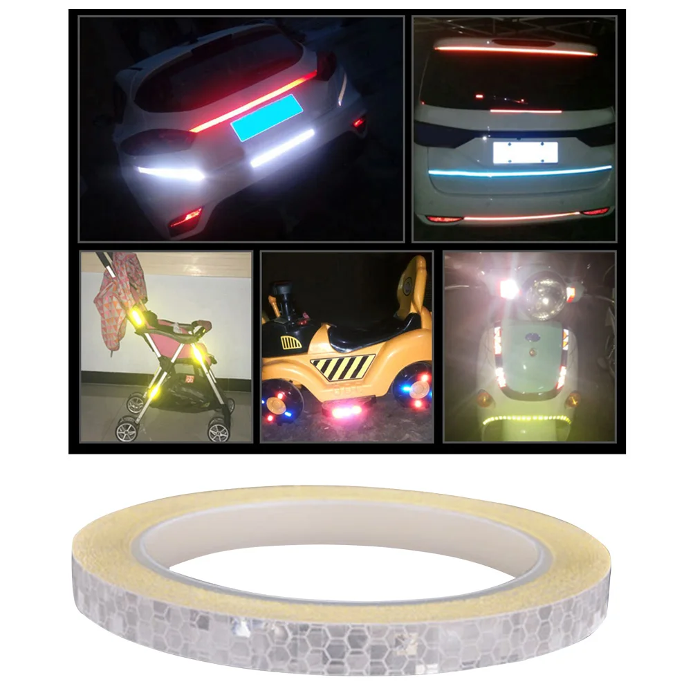 

2pcs Wheel Reflective Stickers Bike Wheel Safe Accessories Cycling Wheel Rim Stickers Reflective Decal Tape (Silver)
