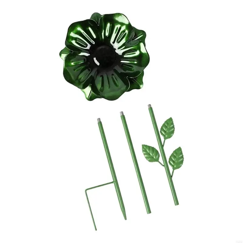 Iron Bees Waterer with Flower Dish and Pointed Garden Stake Water Feeder 55KF