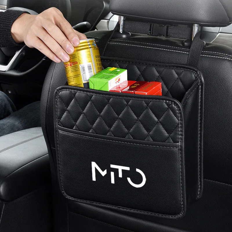 Car Back Seat Storage Bag Organizer Box Leather Car Seat Middle Storage Bag Auto Handbag For Alfa Romeo Mito Car Accessorie