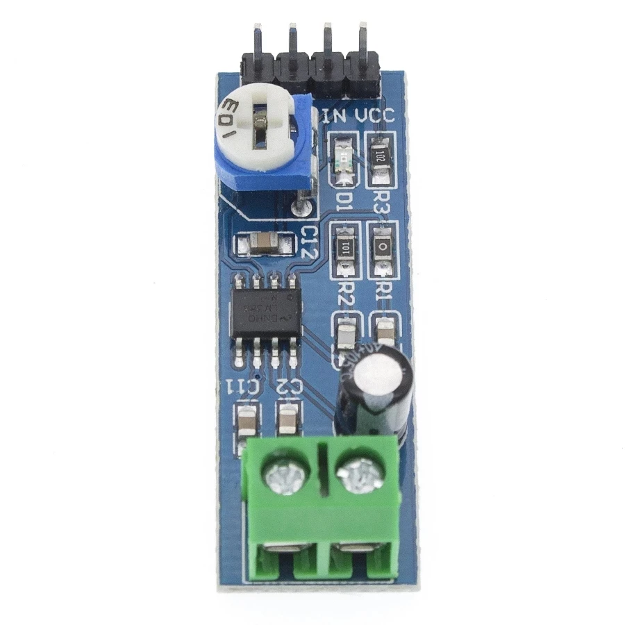 LM386 Audio Amplifier Module 200 Times 5V-12V Input 10K Adjustable Resistance