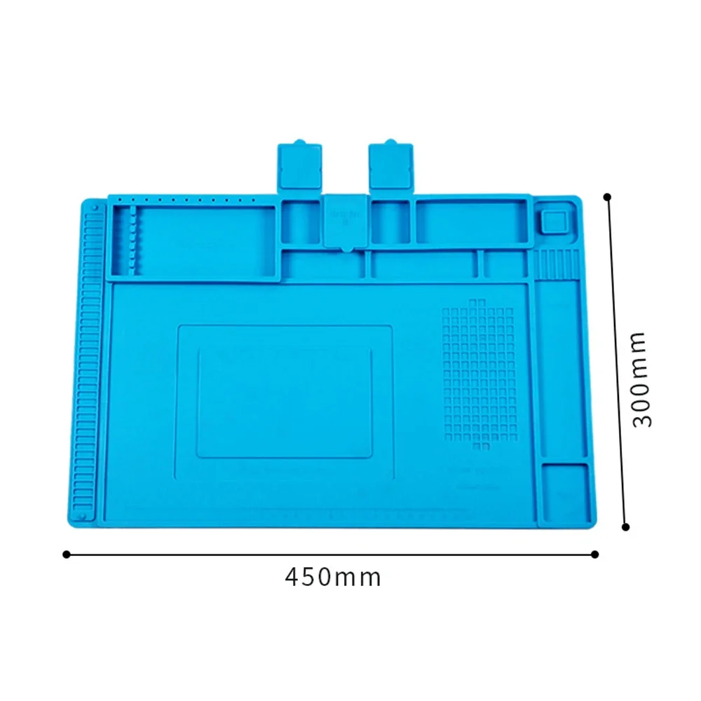 Cuscinetto isolante termico in silicone Antistatico ESD Resistenza alle alte temperature per la riparazione della scheda madre del telefono Rimuovi il cuscinetto di lavoro della saldatura