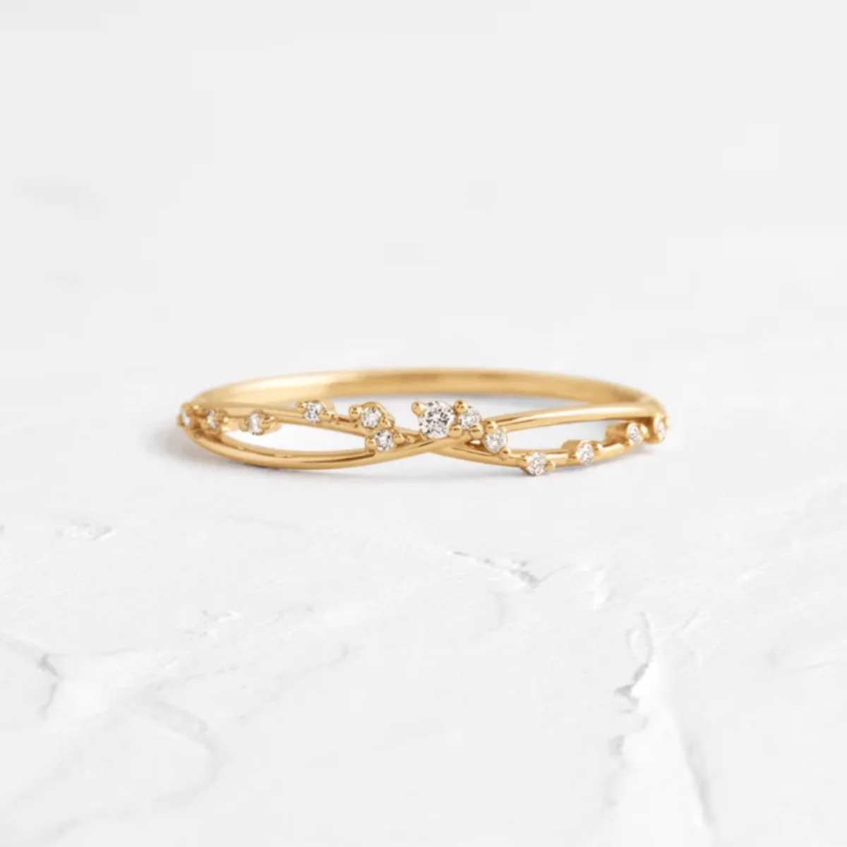 

French Gentle and Niche Temperament Simple Style S925 Pure Silver Light Luxury Elegant Fine Circle Ring Jewelry