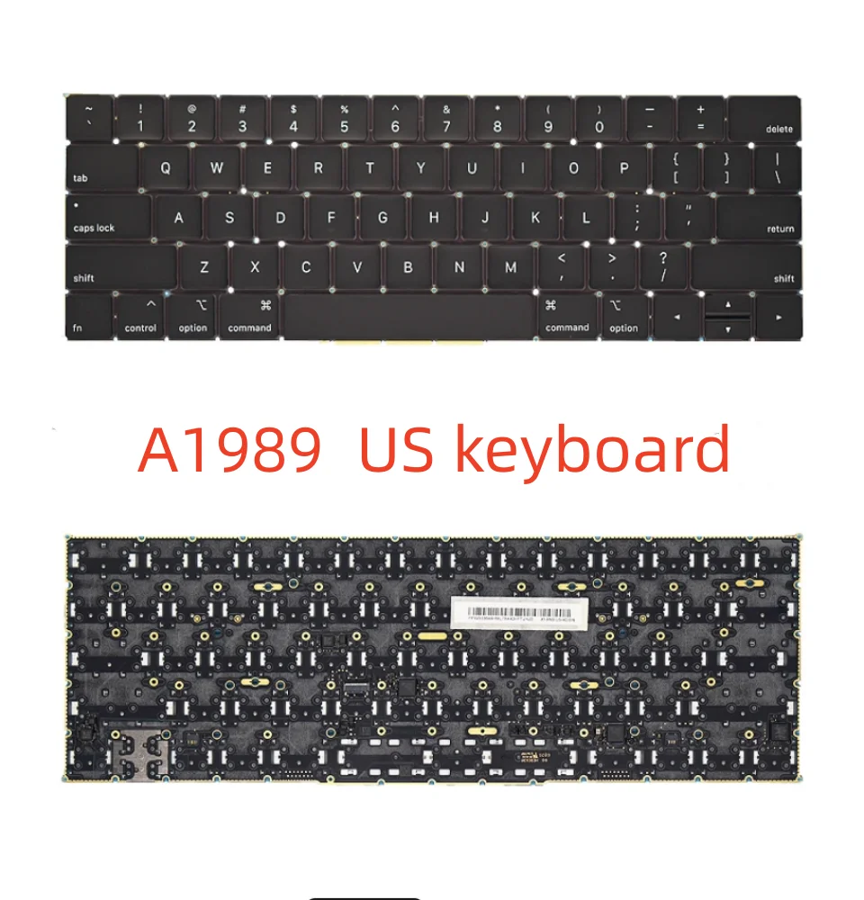 Imagem -02 - Teclado dos Eua para Macbook Pro Novo e Original Layout do Laptop us A1989 A1990 13 in 15 in 2023 Emc3124 e Emc3215