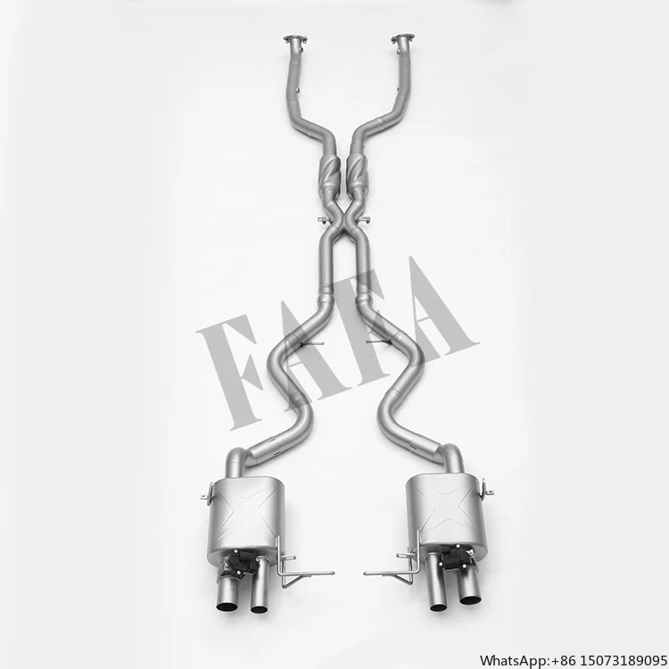 

For A6 C7 2.0T Stainless Steel Exhaust System Enhances Sound and Improves Performance Cat Back Exhaust Pipe Muffler