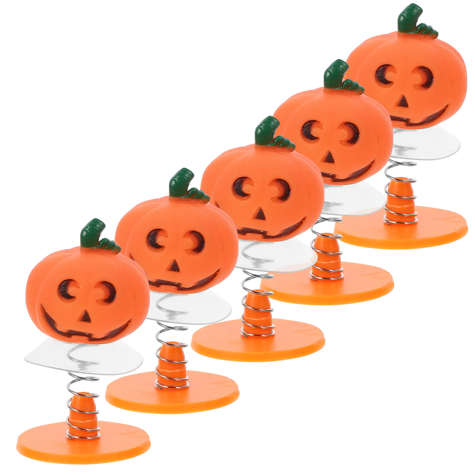 

5Pcs Flashy Bounce Pumpkin Spring Characters Funny Prank Play for Halloween Festival Party Favors Kids Entertainment Home Desk