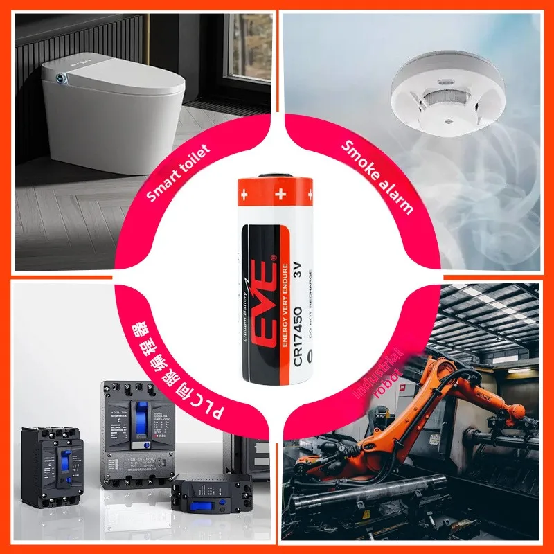3V 2400mAh CR17450 Disposable Lithium Cell High Capacity Battery Fit Smart Water Meter GPS Tracker Smoke Alarm Sensor - view 5