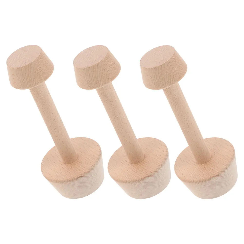

3Pcs Double Sided Pastry Tamper Natural Wood Dough Press Baking Tool DIY Mini Cheesecake Tart Mold Tart Pie Mold