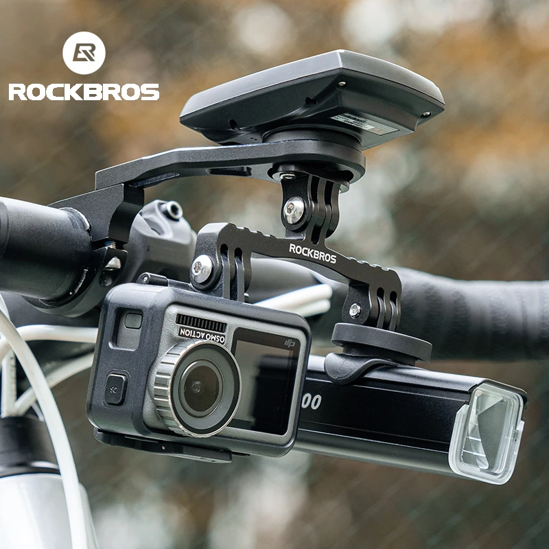 ROCKBROS Computer Cycling Light Bracket GPS Bike Support Gopro Holder For Bryton IGS Garmin Computers Bike Holder Accessories