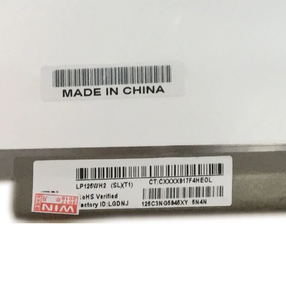 LP125WH2 SLT1 fit SLB3 SLB1 SLT2 40 PIN IPS LCD Laptop LED Display Screen Left+Right 3 screw holes No-Touch