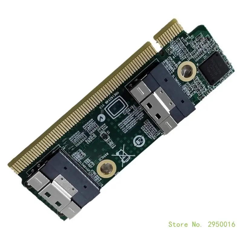 Szybka karta przedłużająca SFF-8654 na PCIe x16 Zewnętrzne adaptery kart rozszerzeń SFF-8654 Karta komputera dla serwera 1U