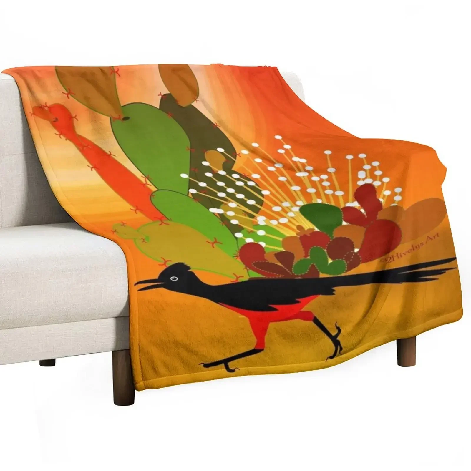 

Roadrunner Sunrise Throw Blanket heavy to sleep Furry Blankets