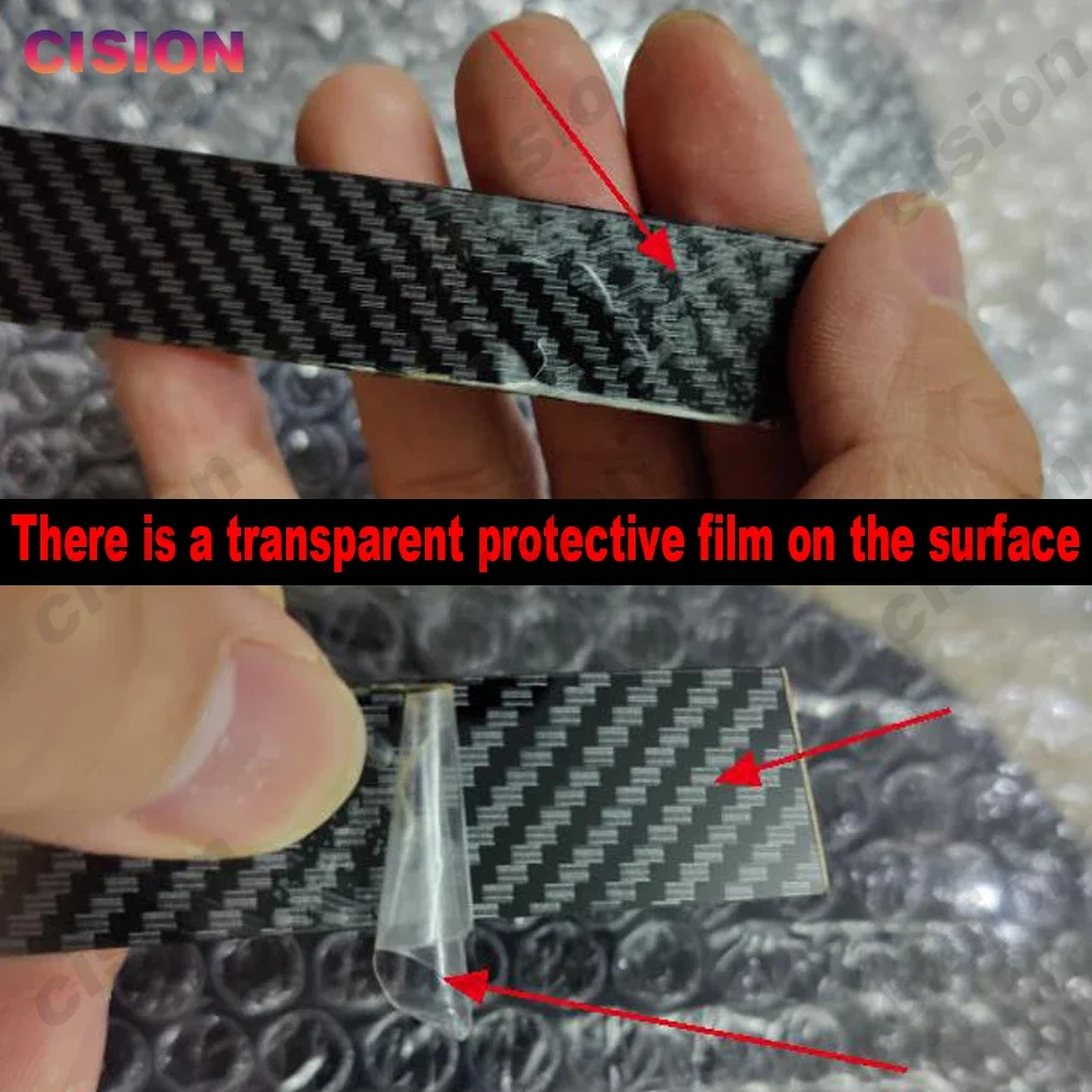 لامعة ألياف الكربون نافذة باب السيارة مركز B C عمود آخر العمود الأوسط غطاء لوحة الكسوة مرآة تأثير ملصق لمازدا CX5 KE