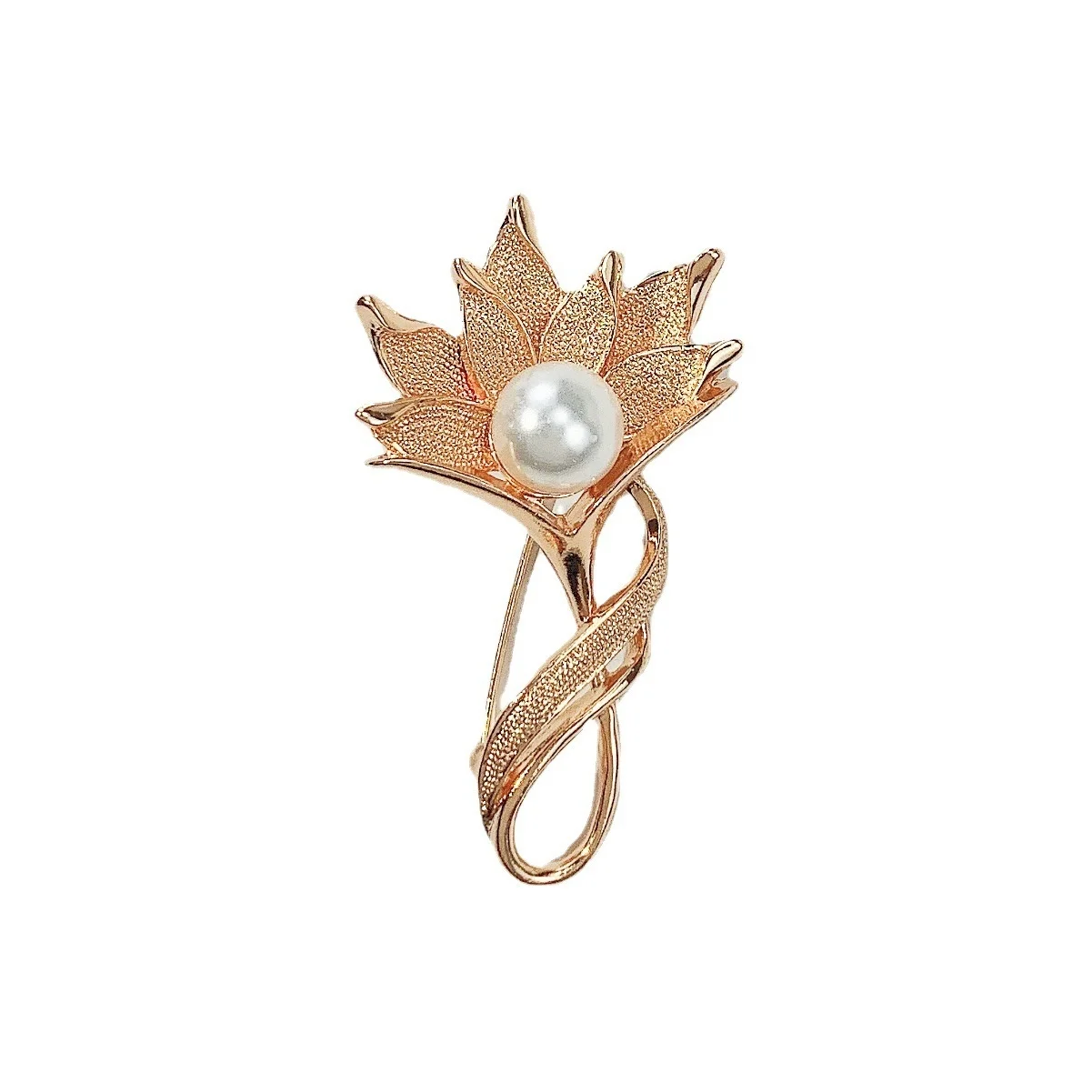 Fashion Brooch Jewelry Clothing Pins Classic GoldenBrooches Boutique Retro Pearls Flower Design Safety Pin Jacket Decoration