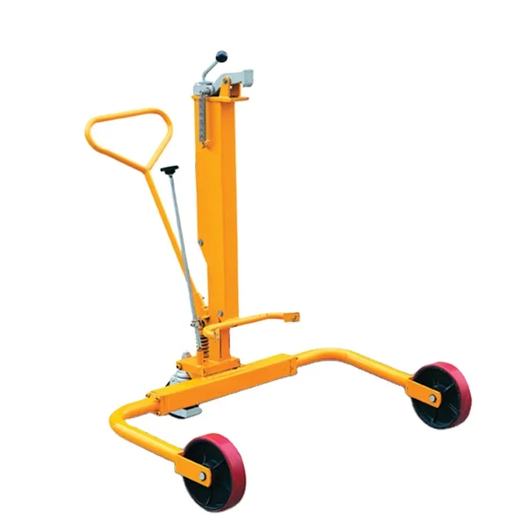 Sinolift DTW 250 Series Hand Portable Hydraulic Drum Dolly with Wide Leg